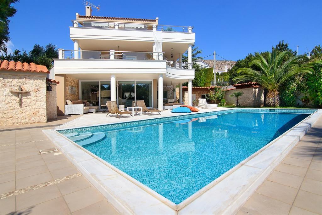 Luxury Villa Sea Melody Палеа-Фокеа Экстерьер фото