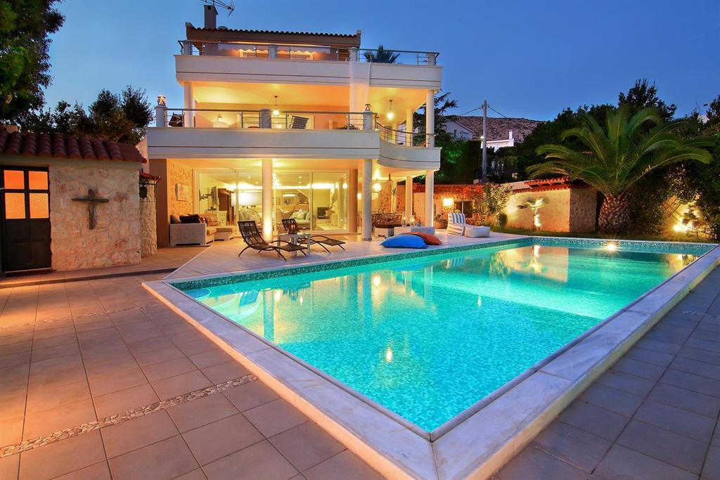 Luxury Villa Sea Melody Палеа-Фокеа Экстерьер фото